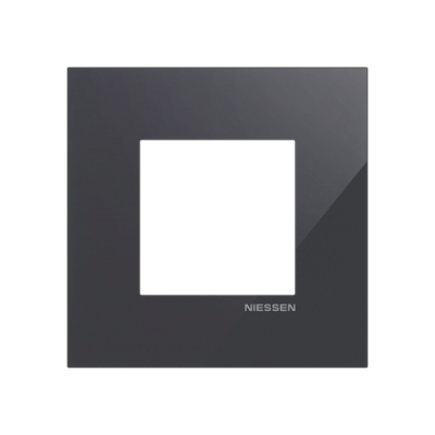 Marco 1 elemento NIESSEN Z2271 TN serie Zenit S Tacteo Negro