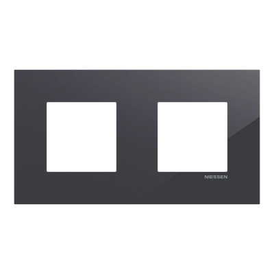 Marco 2 elementos NIESSEN Z2272 TN serie Zenit S Tacteo Negro