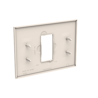 Marco rectangular 1 elemento NIESSEN Z2371 BL serie Zenit S Blanco
