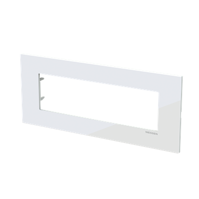 Marco rectangular 7 elementos NIESSEN Z2777 TB serie Zenit S Tacteo Blanco
