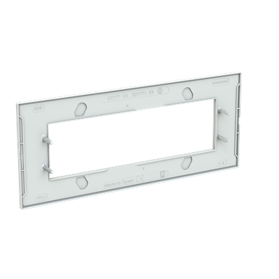 Marco rectangular 7 elementos NIESSEN Z2777 TB serie Zenit S Tacteo Blanco