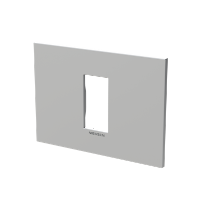 Marco rectangular 1 elemento NIESSEN Z2371 PL serie Zenit S Plata