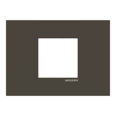 Marco rectangular 2 elementos NIESSEN Z2372.2 AN serie Zenit S Antracita