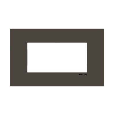 Marco rectangular 4 elementos NIESSEN Z2474 AN serie Zenit S Antracita