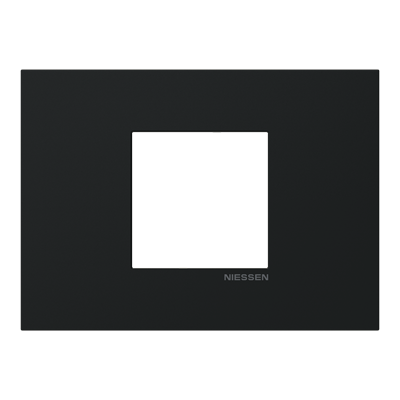 Marco rectangular 2 elementos NIESSEN Z2372.2 NT serie Zenit S Negro mate