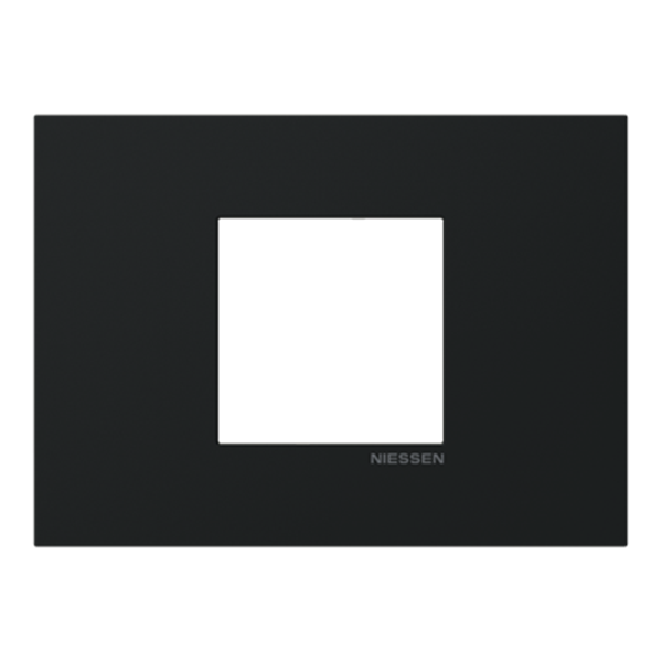 Marco rectangular 2 elementos NIESSEN Z2372.2 NT serie Zenit S Negro mate