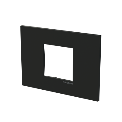 Marco rectangular 2 elementos NIESSEN Z2372.2 NT serie Zenit S Negro mate