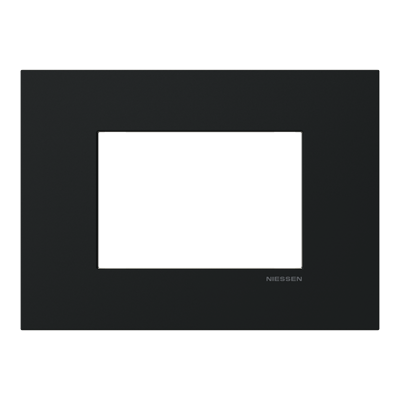 Marco rectangular 3 elementos NIESSEN Z2373 NT serie Zenit S Negro mate