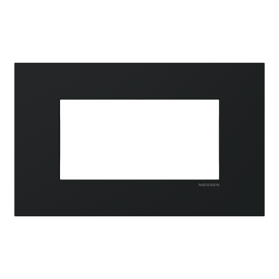 Marco rectangular 4 elementos NIESSEN Z2474 NT serie Zenit S Negro mate