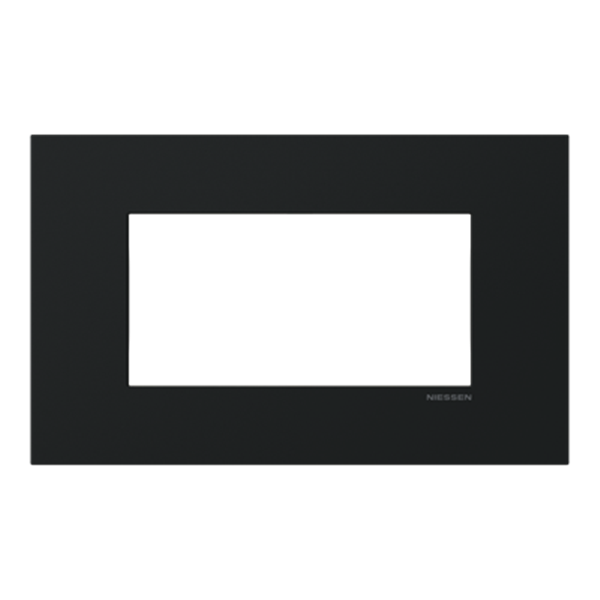 Marco rectangular 4 elementos NIESSEN Z2474 NT serie Zenit S Negro mate