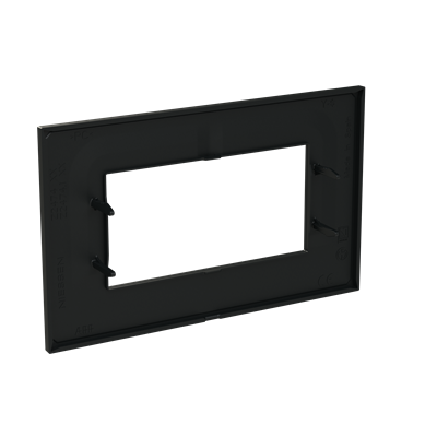 Marco rectangular 4 elementos NIESSEN Z2474 NT serie Zenit S Negro mate