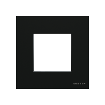 Marco 1 ventana Basico NIESSEN N2271.1 NT serie Zenit Negro mate