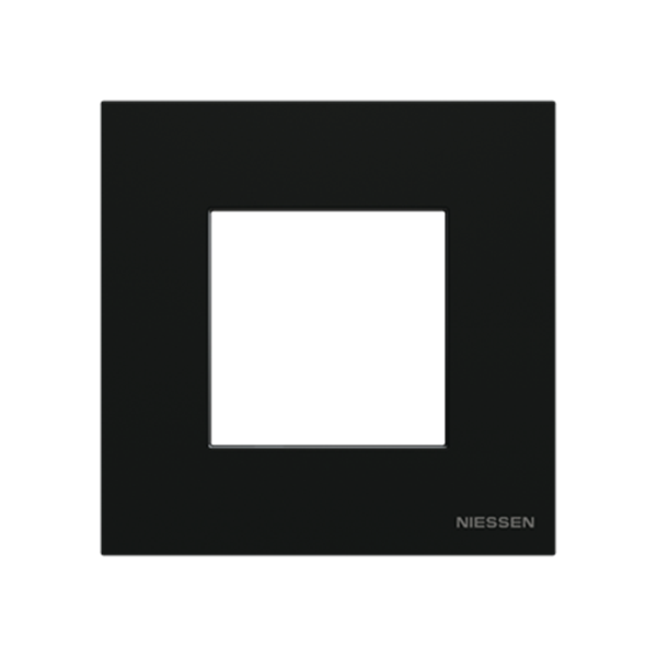 Marco 1 ventana Basico NIESSEN N2271.1 NT serie Zenit Negro mate