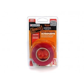 Cinta doble cara Macbound ultrafuerte Miarco 11045 transparente 18mmx2mt