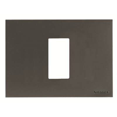 Marco 1 elemento Rectangular NIESSEN N2471.1 AN serie Zenit Antracita