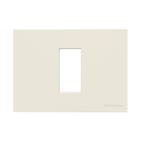 Marco rectangular 1 módulo NIESSEN N2471 BL serie Zenit Blanco