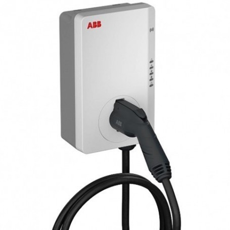 Cargador vehiculo electrico trifasico TAC-W22-G5-R-C-0 ABB Terra AC Tipo 2 32A 22 KW 6AGC082157 con cable de 5mt..