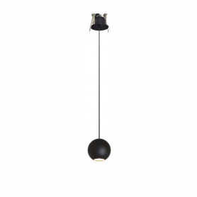 Luminaria Led decorativa Colgante 8,5w Beneito Faure BORA SUSPENSION FLORON 4616 Negro 3.000K