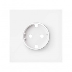 Kit frontal horizontal 1 elemento SIMON 100 con 1 tapa Schuko 10020105-230 Blanco Mate  