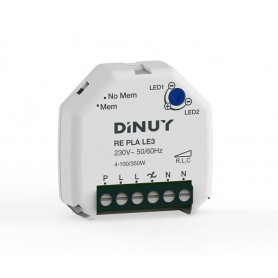 Regulador para lamparas LED con bornas DINUY RE PLA LE3