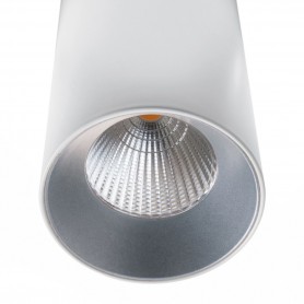 Proyector carril Hidra J R led 18w Indeluz 836B-L3121B-01 Blanco-Plata 3000k