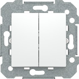 Interruptor Doble BJC 23509 serie Viva Blanco polar