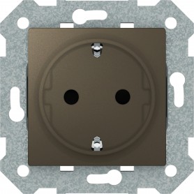 Base Schuko 2P+TT 16A BJC 23524-GL serie Viva Gris lava