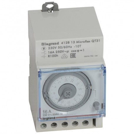 Interruptor Horario analogico Legrand 412813 Con reserva