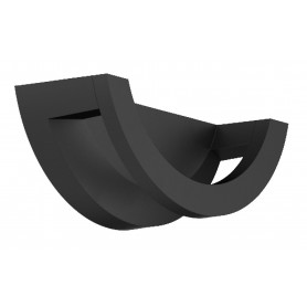 Aplique Loop Wall 9,5W 3000k Dopo 982A-L3109A-02 Negro