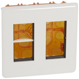 Caja de empotrar Legrand 078872L Mosaic 2x4 modulos color blanco