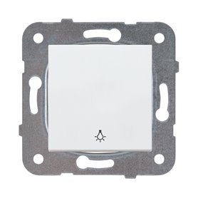 Pulsador unipolar simbolo luz 10AX Panasonic Viko WKTT01162WH Karre Plus Blanco