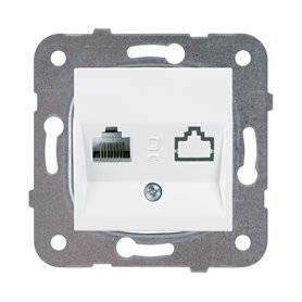 Toma informatica RJ45 Cat6 Panasonic Viko WKTT04052WH Karre Plus Blanco