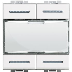 Comando 4 escenas Bticino Livinglight N4680  para instalaciones MyHOME_UP Blanco