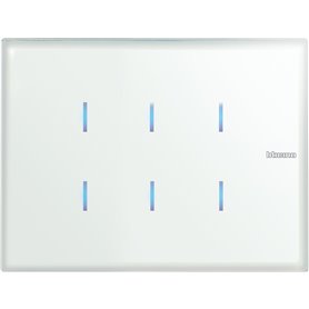 Comando tactil 6 funciones Bticino Axolute HC4657M3 para instalaciones MyHOME_UP Whice