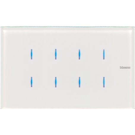 Comando tactil 8 funciones Bticino Axolute HD4657M4 para instalaciones MyHOME_UP Blanco