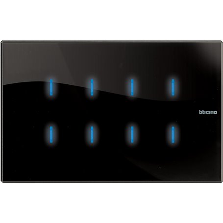 Comando tactil 8 funciones Bticino Axolute HS4657M4 para instalaciones MyHOME_UP Nighter