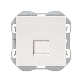 Tapa con 1 conector RJ45 Cat6 Simon 20000187-090 Simon 270 Blanco 2 modulos