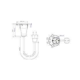 Unidad 1 Base de enchufe Bachmann LOOP IN 938.001 Negro