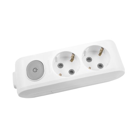Base multiple X-tendia 2 tomas 2P+TT 16A Panasonic Viko WLTA04202WH Blanco