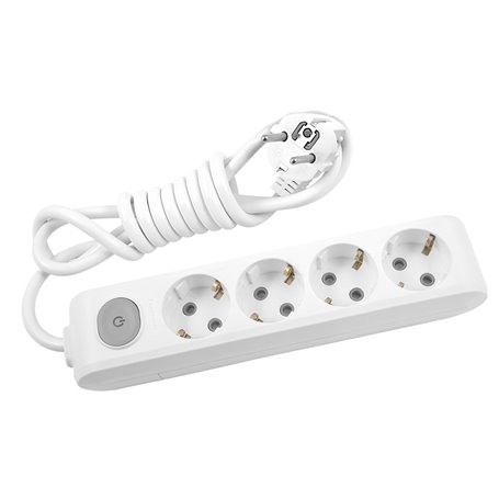 Base multiple X-tendia 4 tomas 2P+TT 16A Panasonic Viko WLTA0441-2WH Blanco