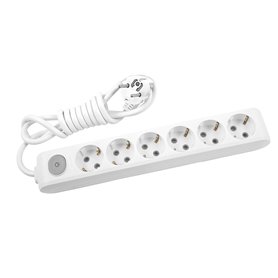 Base multiple X-tendia 6 tomas 2P+TT 16A Panasonic Viko WLTA0451-2WH Blanco
