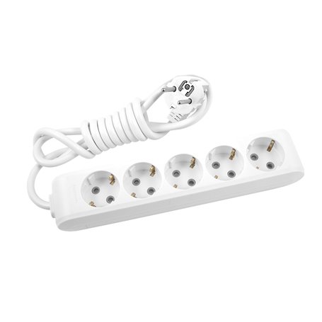 Base multiple X-tendia 5 tomas 2P+TT 16A Panasonic Viko WLTB0451-2WH Blanco