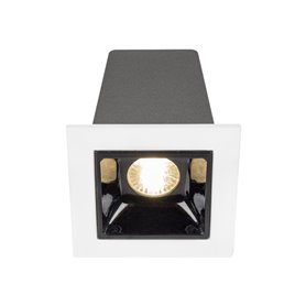Empotrable de techo Hofflights Italy 1.1002.0112 blanco/negro 1 lampara 2w 3000K (calida)