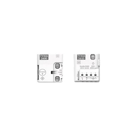 Pack conmutador inalambrico con neutro Delta dore Tyxia 501 6351407