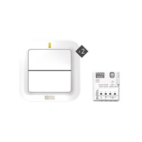 Pack conmutador inalambrico Delta dore Tyxia 611 6351410 (2 interruptores-emisores)