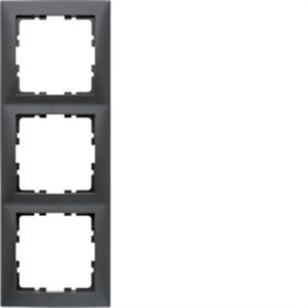 Marco 3 elementos Berker By Hager S1 10139949 Antracita