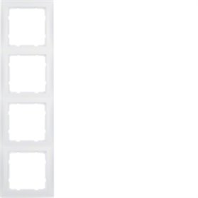 Marco 4 elementos Berker By Hager S1 10149909 Blanco Mate