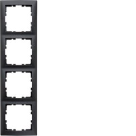 Marco 4 elementos Berker By Hager S1 10149949 Antracita