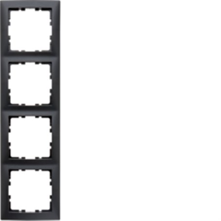 Marco 4 elementos Berker By Hager S1 10149949 Antracita