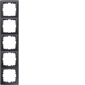 Marco 5 elementos Berker By Hager S1 10159949 Antracita